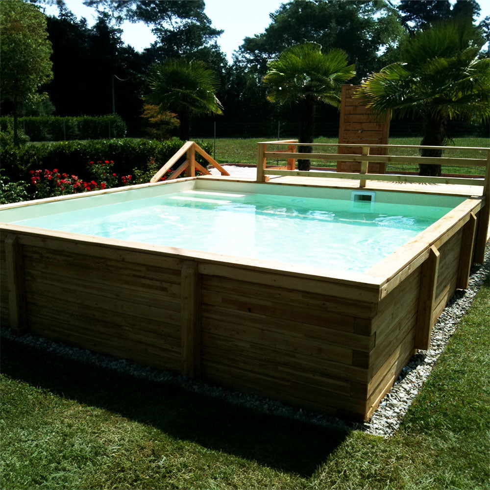 Piscina in Legno Quadrata SU MISURA