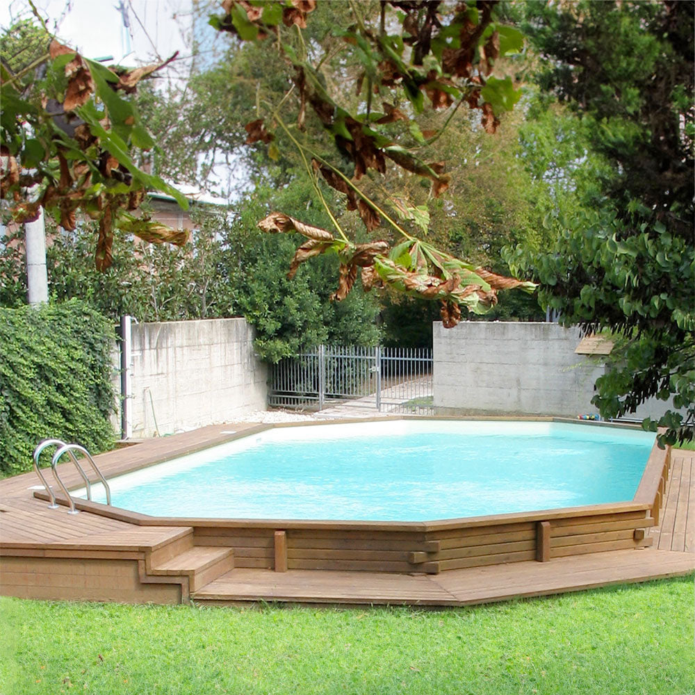 Piscina in Legno Ottagonale Allungata SU MISURA