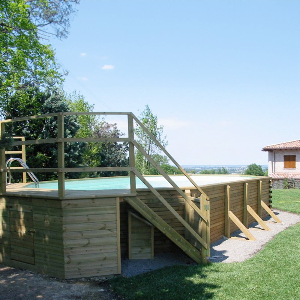 Piscina in Legno Ottagonale Allungata SU MISURA