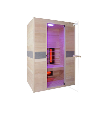 Sauna ad Infrarossi Giada Doppia led viola