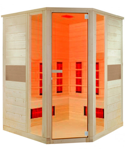 Sauna ad Infrarossi Rubino Angolare led rosso