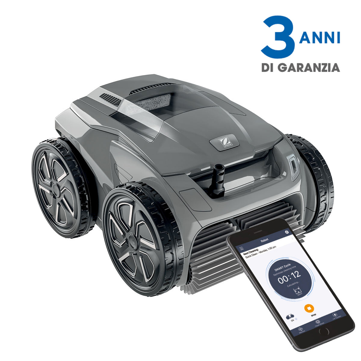 Robot Pulitore Piscina con cavo, Wi-Fi e App Zodiac 6400 IQ Alpha iQ