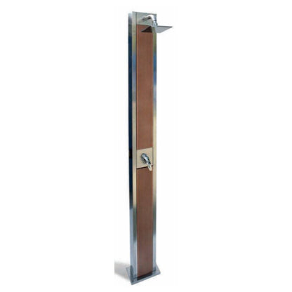 Doccia Solare Inox + Legno mod. Exotic-Shower