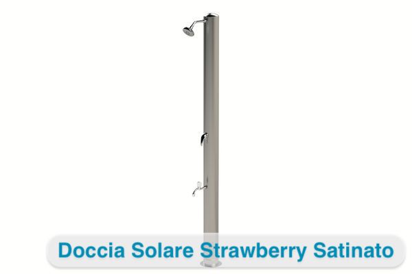 Doccia Solare in Acciaio Inox Blueberry Satinato