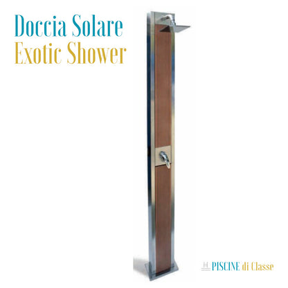 Doccia Solare Inox + Legno mod. Exotic-Shower