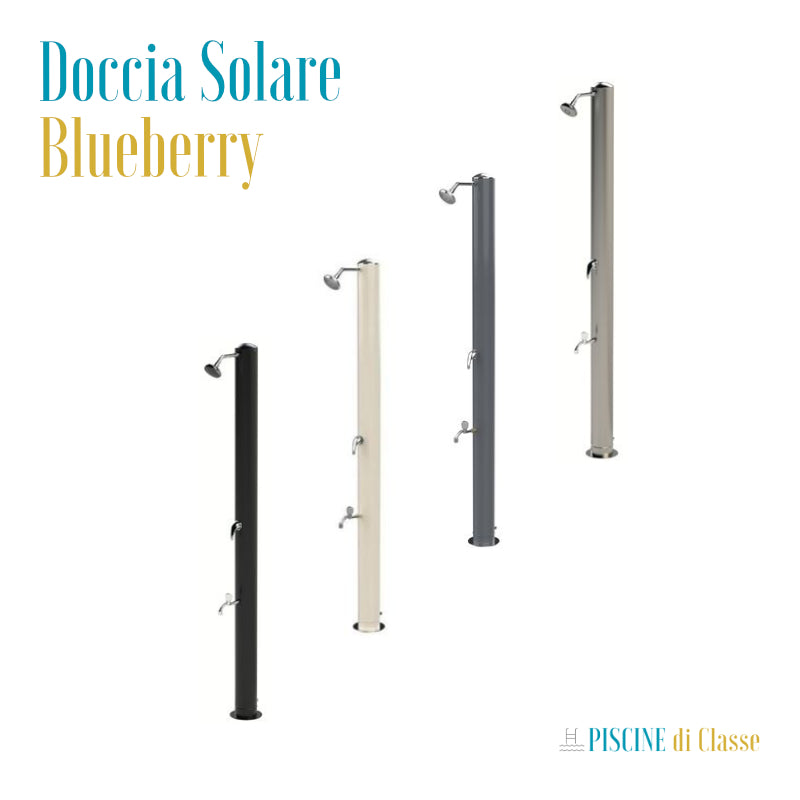 Doccia Solare in Acciaio Inox Blueberry